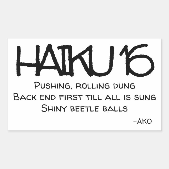 HAIKU 16 STICKER (Front)