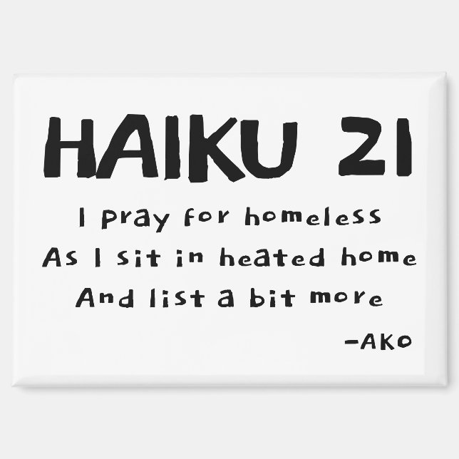 HAIKU 21 MAGNET (Front)