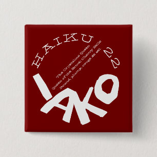 HAIKU 22 2 INCH SQUARE BUTTON