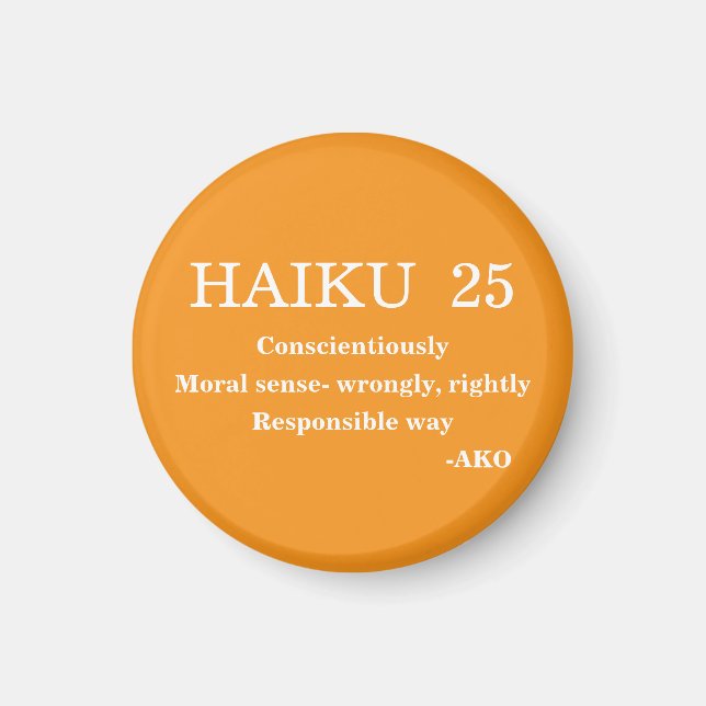HAIKU 25 MAGNET (Front)