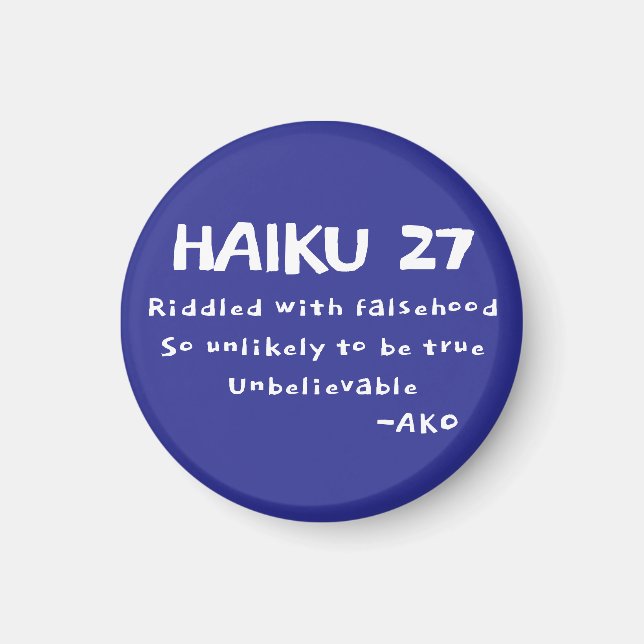 HAIKU 27 MAGNET (Front)
