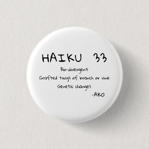 HAIKU 33 1 INCH ROUND BUTTON