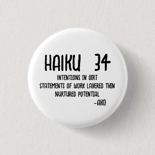 HAIKU 34 1 INCH ROUND BUTTON