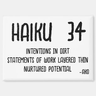 HAIKU 34 MAGNET