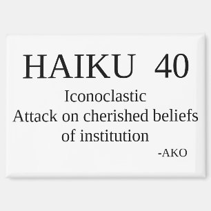 HAIKU 40 MAGNET