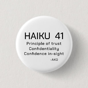 HAIKU 41 1 INCH ROUND BUTTON