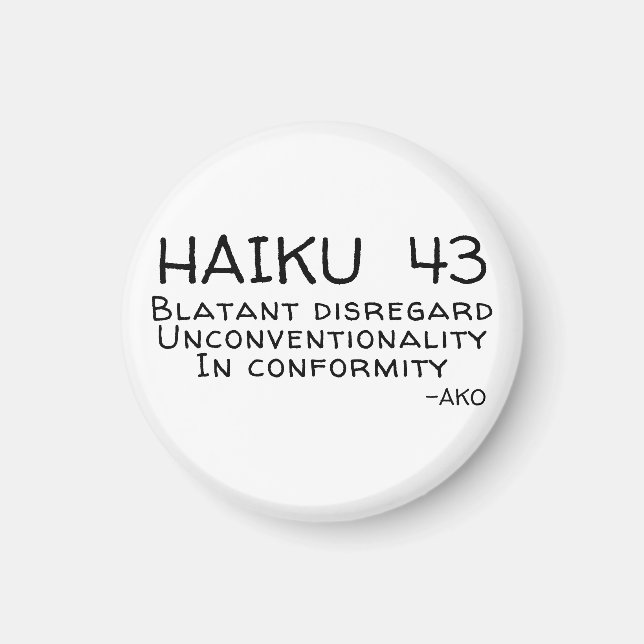 HAIKU 43 MAGNET (Front)