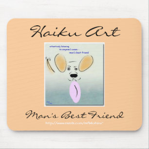 Haiku Art Man's Best Friend Mousepad