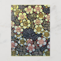 HAIKU/ BLACK WHITE PINK YELLOW SPRING FLOWERS