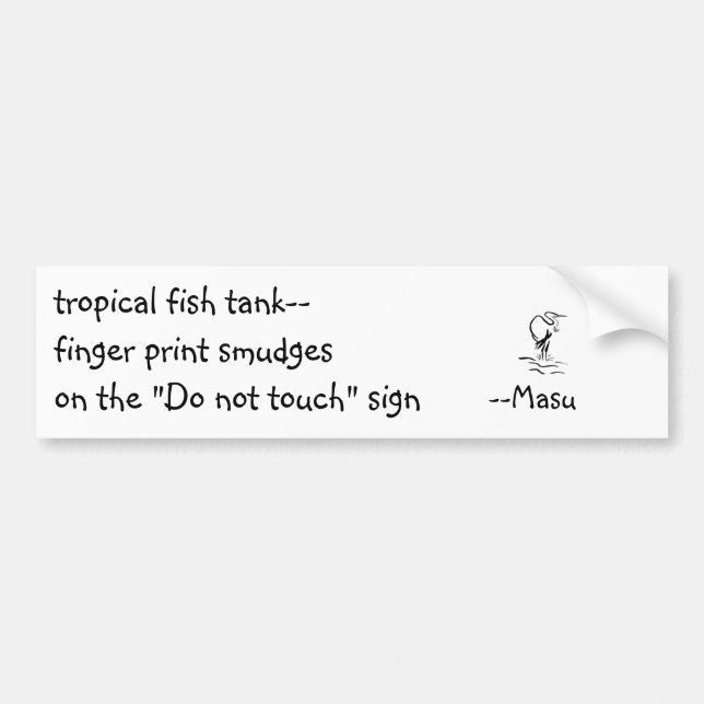 haiku bumper sticker (Front)