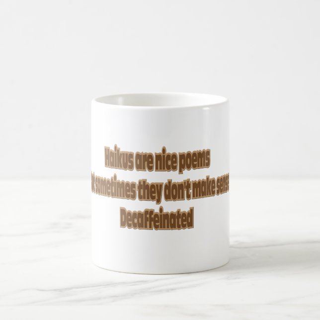haiku humour coffee mug (Center)