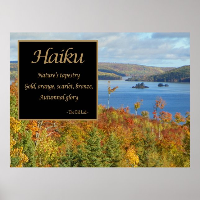 Haiku Nature's Tapestry Photographic Poster (Front)