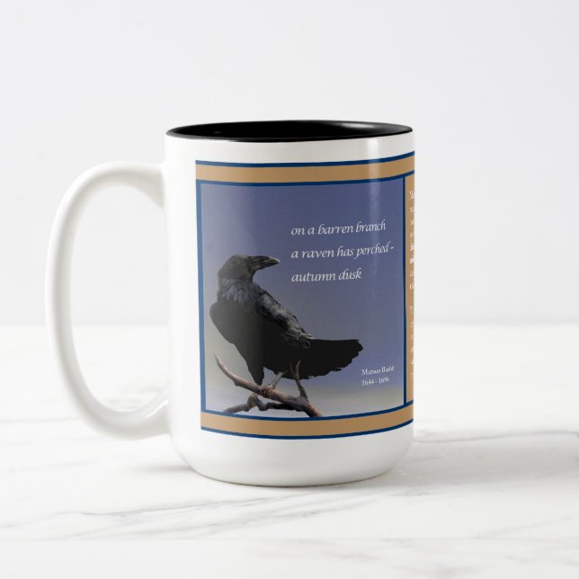 Haiku - Raven Autumn Dusk Two-Tone Coffee Mug (Left)
