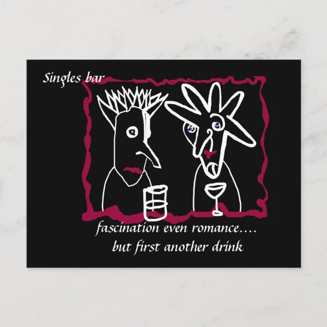 Haiku - Singles Bar Postcard (Front)