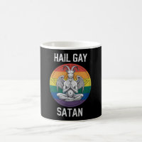 Hail Gay Satan Funny Goth Gothic Goat LGBTQ