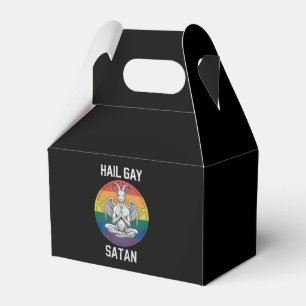 Hail Gay Satan Funny Goth Gothic Goat LGBTQ Favor Box
