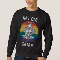 Hail Gay Satan Funny Goth Gothic Goat LGBTQ