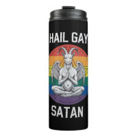 Hail Gay Satan Funny Goth Gothic Goat LGBTQ