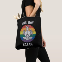 Hail Gay Satan Funny Goth Gothic Goat LGBTQ