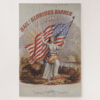 Hail! Glorious Banner of our Land-Patriotic Art Jigsaw Puzzle