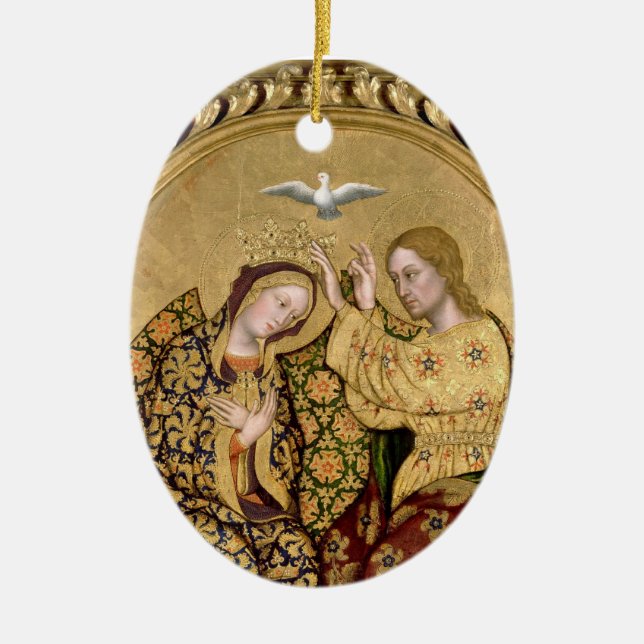 HAIL HOLY QUEEN CERAMIC ORNAMENT (Front)