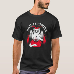Hail Lucipurr Heavy Rock Satan Lucipurr For Goth C T-Shirt
