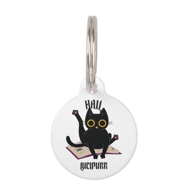 Hail Lucipurr Pet Tag (Front)