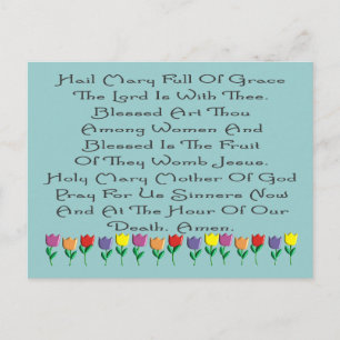Hail Mary Catholic Prayer Gifts & Cards