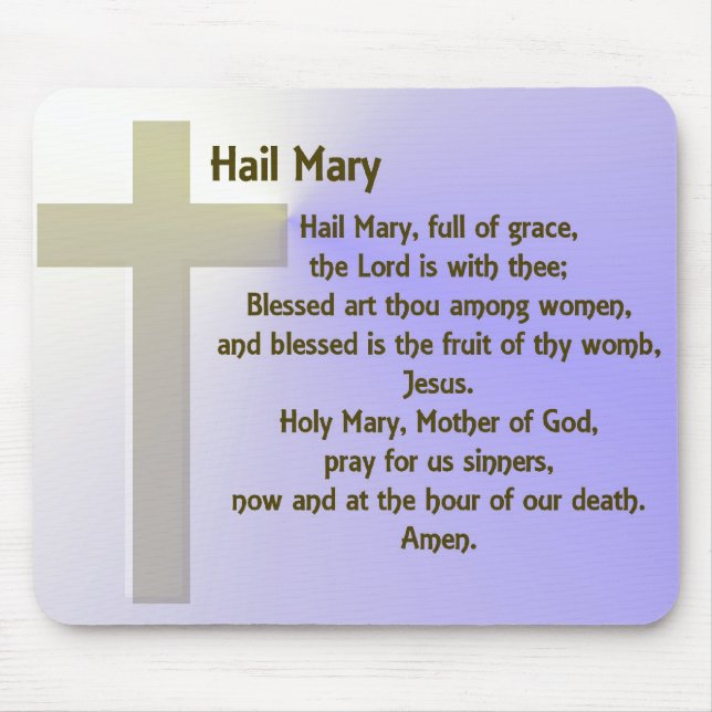Hail Mary ~ customizable Mouse Pad (Front)
