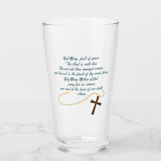 Hail Mary Glass (Front)