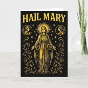 Hail Mary - Lady Guadalupe Christian Art  Card