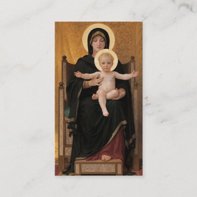 Hail Mary Latin and English Prayer Card (Front)