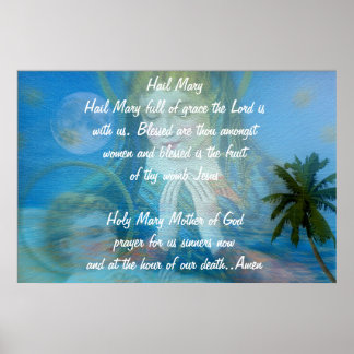 HAIL MARY PRAYER    BEAUTIFUL POSTER