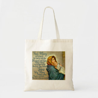 Hail Mary Prayer Tote Bag