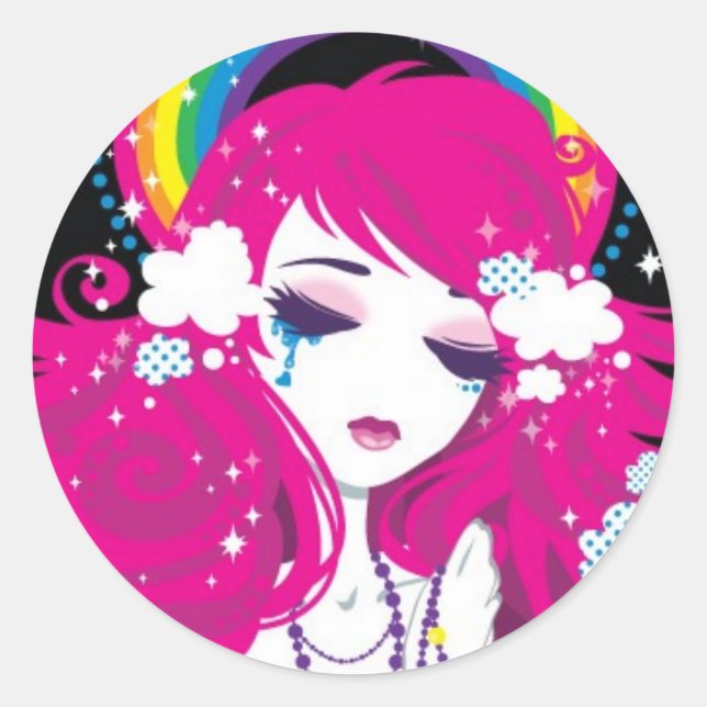 hail rainbow- sticker (Front)