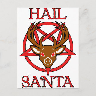 Hail Santa Holiday Postcard