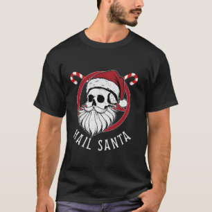 Hail Santa Metal Pagan Occult Solstice Skull Chris T-Shirt