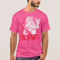Hail Santa Sleigher Heavy Metal Christmas Xmas Roc