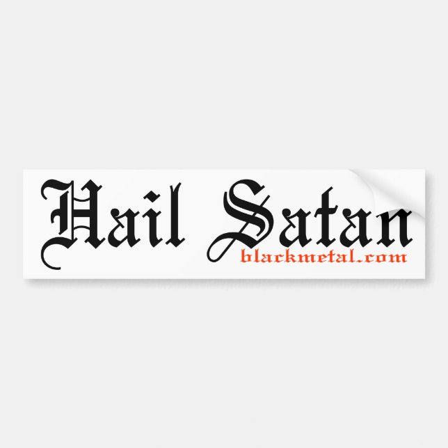 Hail Satan Bumpersticker Bumper Sticker (Front)