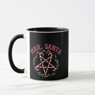 Hail Satan Christmas Krampus Xmas Devil Candy  Mug