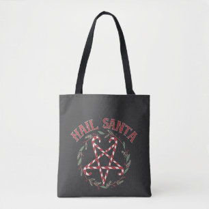 Hail Satan Christmas Krampus Xmas Devil Candy Tote Bag