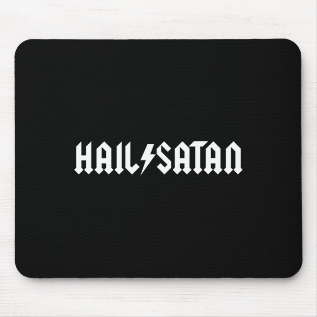 Hail Satan Rock Star  Mouse Pad (Front)