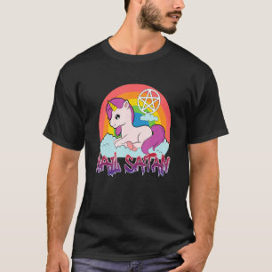 Hail Satan  Unicorn  Text  Humour  Happy  Jokes T-Shirt