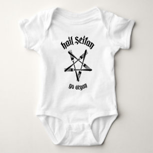 Hail Seitan 1.1 (black) Baby Bodysuit