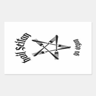 Hail Seitan 1.1 (black) Sticker