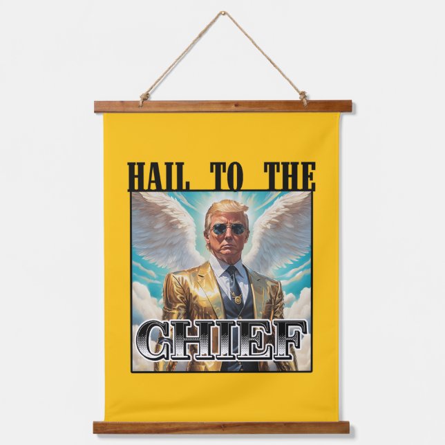 Hail to the chief - Trump 2024 Hanging Tapestry (Front)
