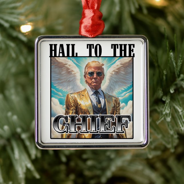 Hail to the chief - Trump 2024 Metal Ornament (Tree)