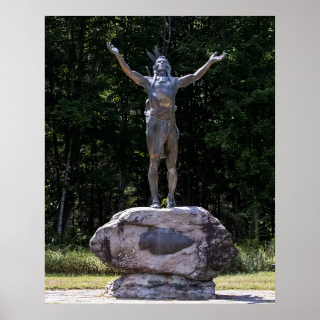 Hail to the Sunrise Statue Poster (Front)