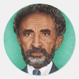 Haile Selassie Empire of Ethiopia Rasta Sticker