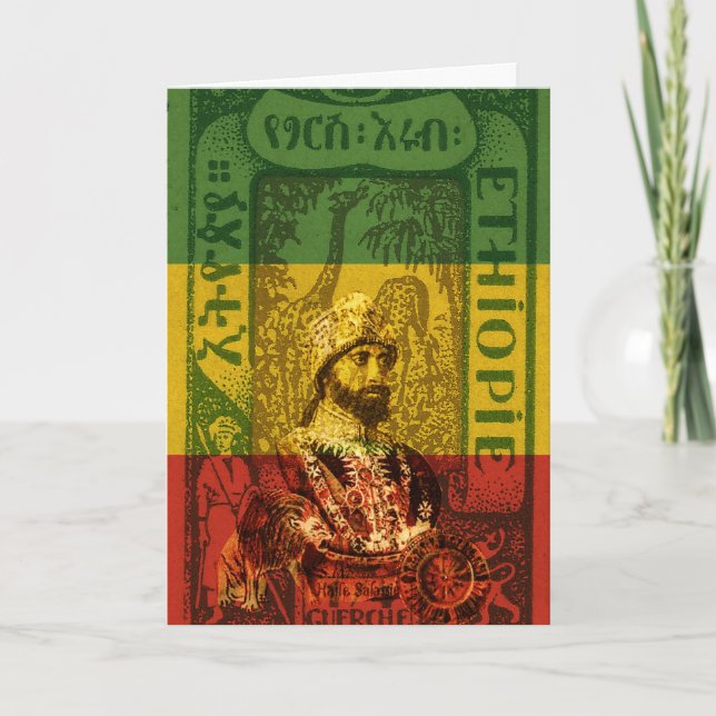 Haile Selassie Greeting Card (Front)